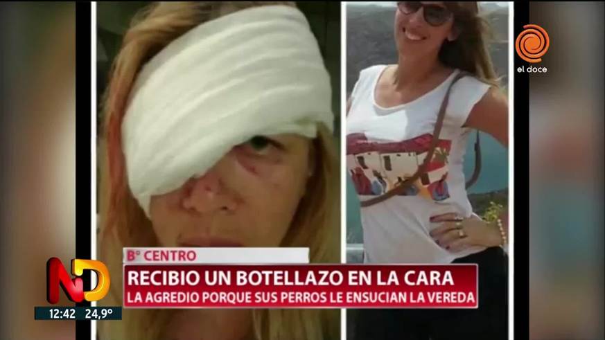 Villa María: una vecina le pegó a otra  un botellazo