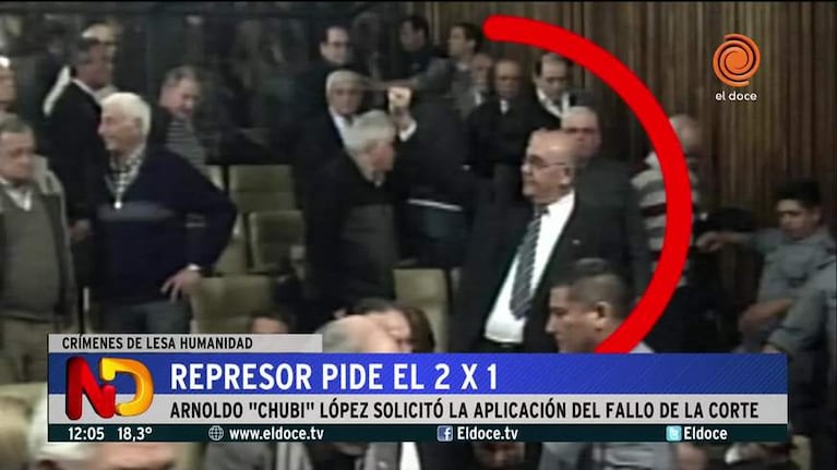 Represor cordobés pide el 2x1