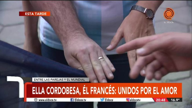 Una cordobesa y un francés, unidos por el amor