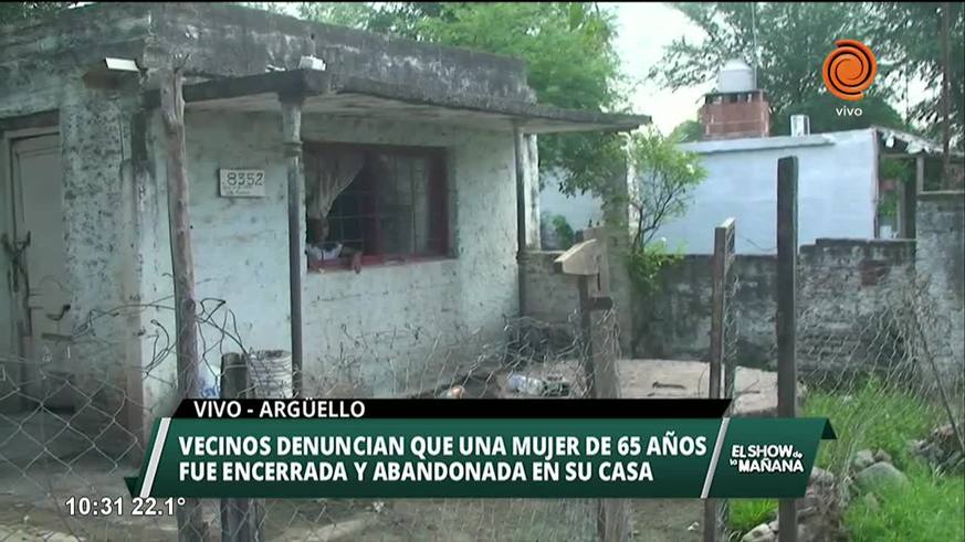 Mujer encerrada bajo llave