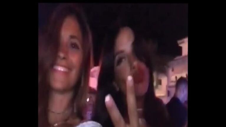 Anto Roccuzzo disfrutó del recital de David Guetta