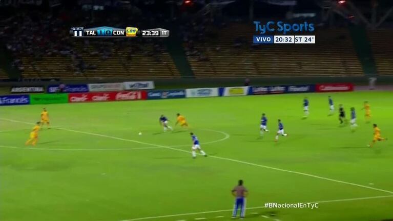 El gol de Solis para poner Talleres 1 Crucero 0