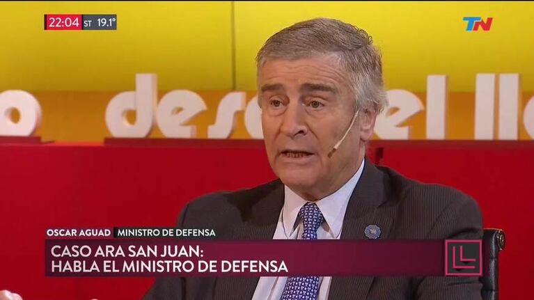 Aguad: "Ya no había condiciones de vida"