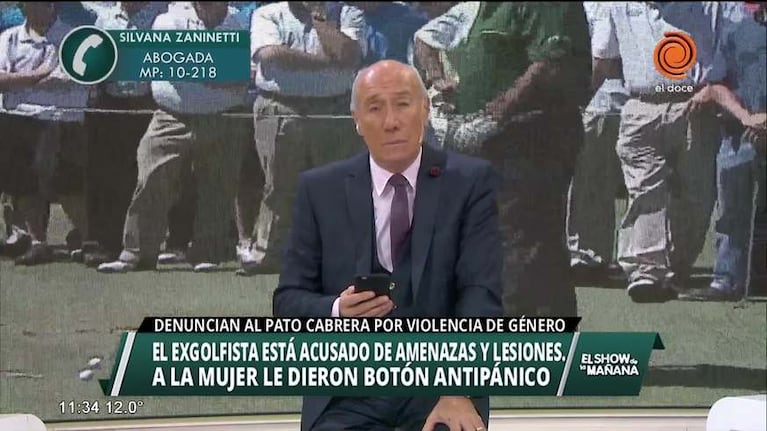 Botón antipánico para la ex del "Pato" Cabrera
