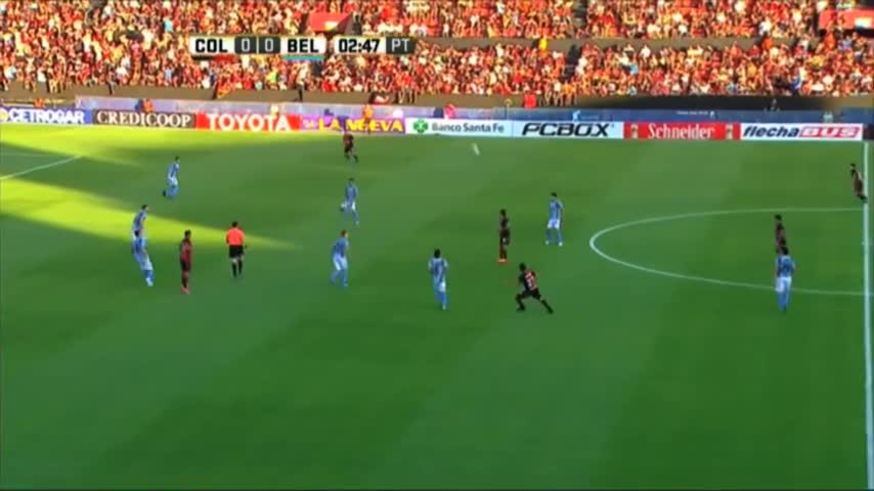 El tempranero gol de Colón a Belgrano