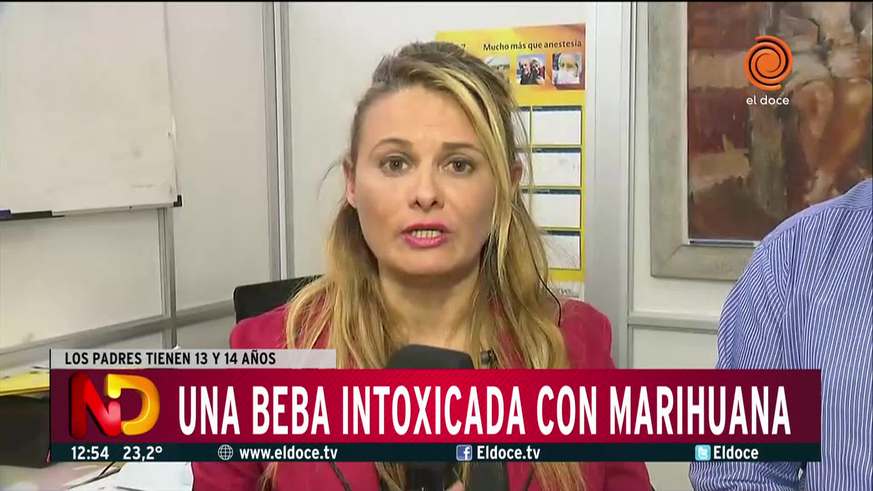 Confirmado: la beba fue intoxicada con marihuana