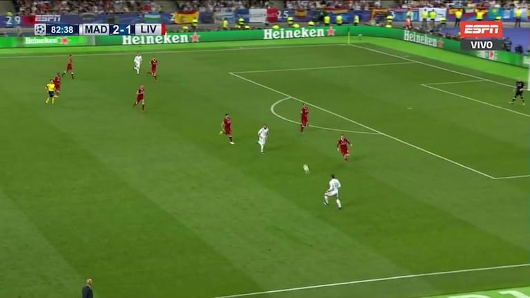 Real Madrid-Liverpool: el gol de Bale para el 3-1