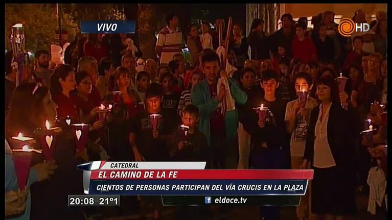 Cientos de fieles en el Vía Crucis en Córdoba