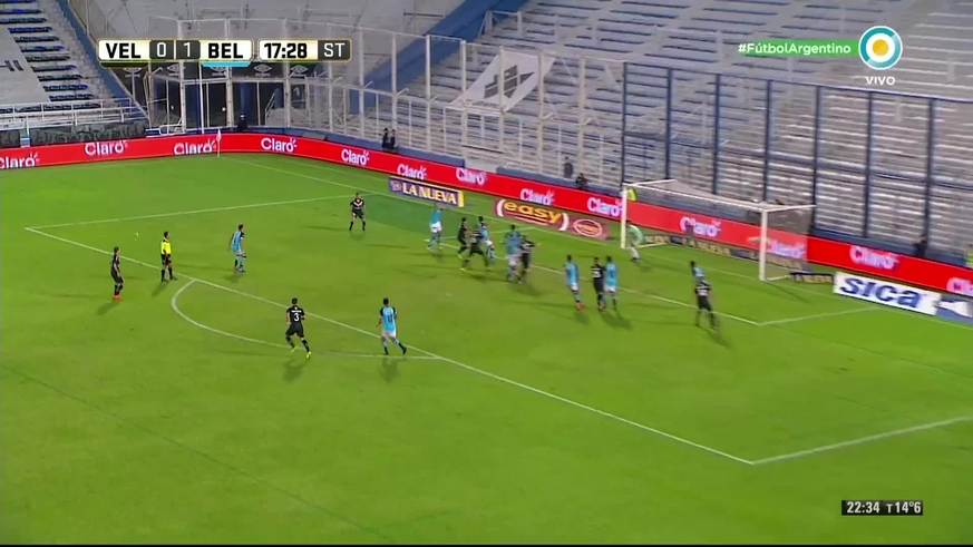 Lértora metió el 2-0 de Belgrano a Vélez