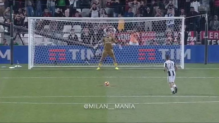 El penal errado por Dybala