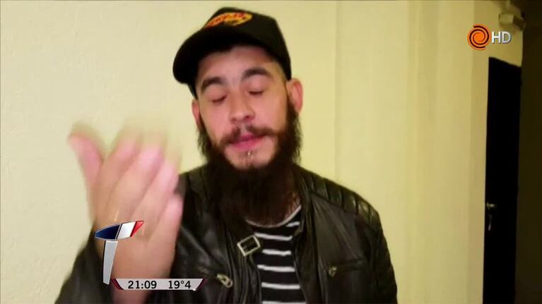 El saludo de Ulises Bueno antes del Luna Park