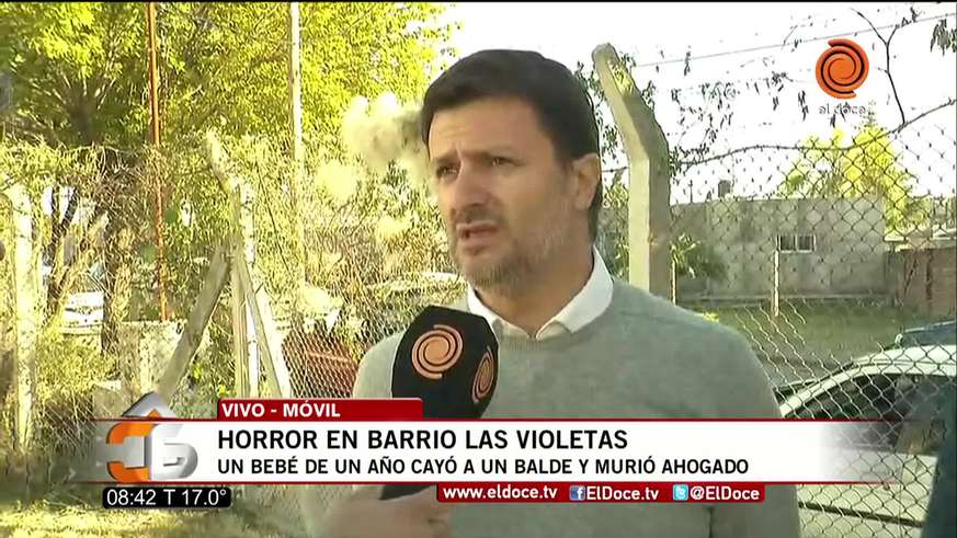 Conmoción por la muerte del bebé en barrio Las Violetas