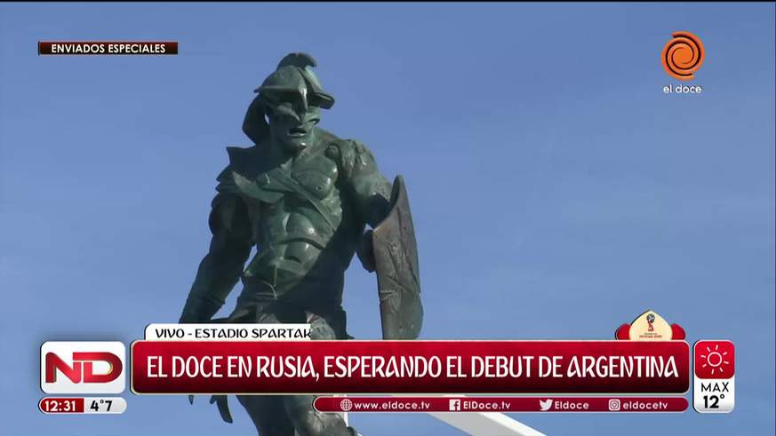 Mundial de Rusia: El Doce en el estadio de Argentina-Islandia