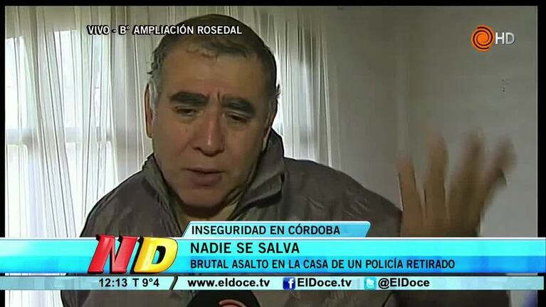 El expolicía asaltado dejó un mensaje para los ladrones