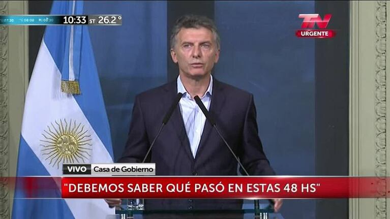 Macri: Hubo problemas de coordinación
