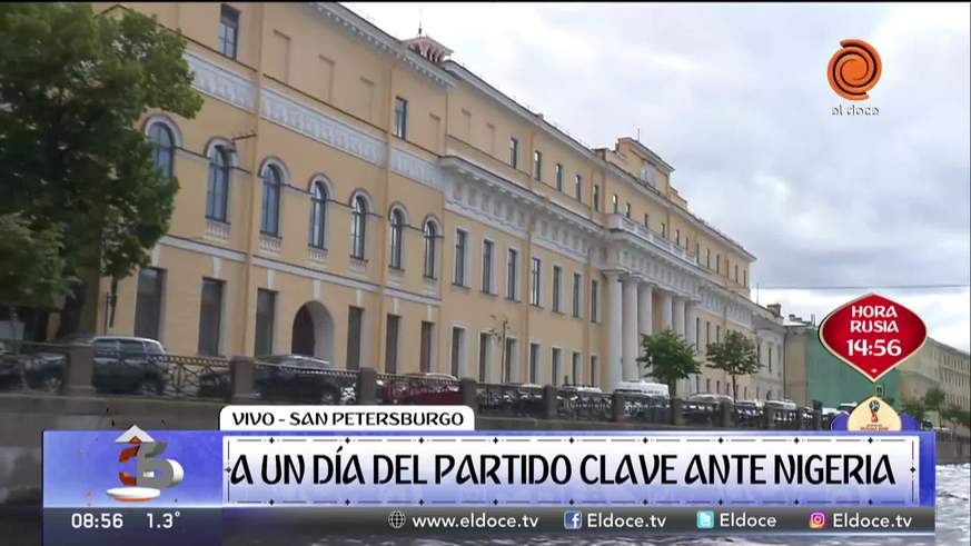 La previa de Argentina-Nigeria en la majestuosa San Petersburgo