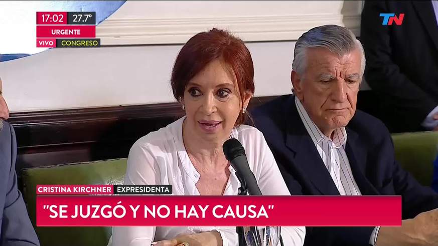 Cristina habló de una orquestación política