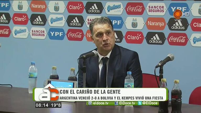 El agradecimiento de Martino, Higuaín, Mercado y Demichelis