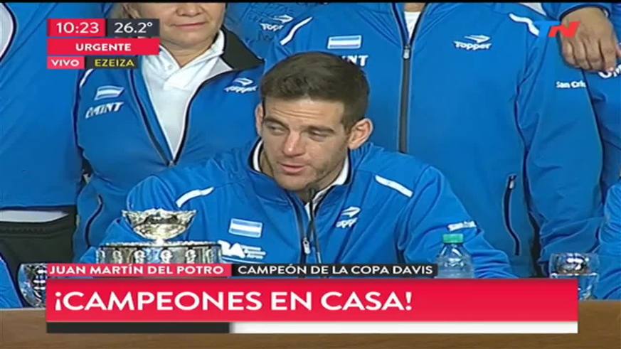 Del Potro: "Todo el mundo quería que Argentina gane la Copa Davis"