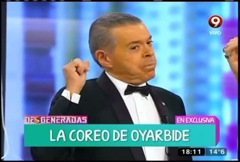Oyarbide llevó su baile a la TV