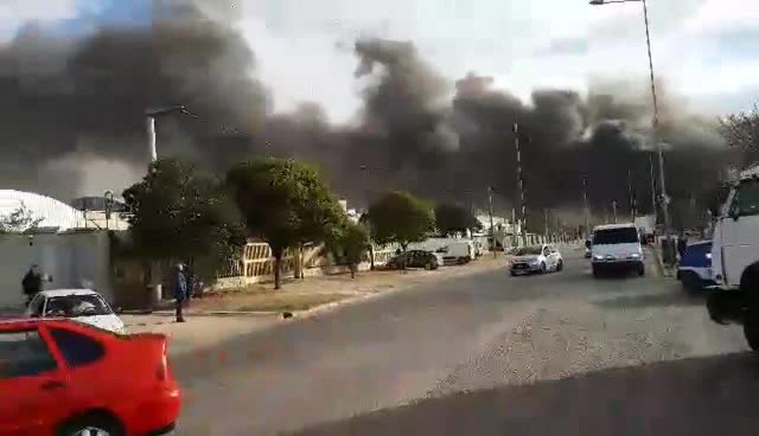 Impactantes imágenes del incendio en el corralón