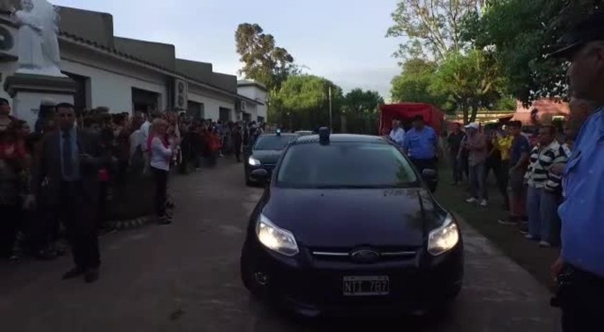 Así llegaba Michetti al acto de asunción de Romero