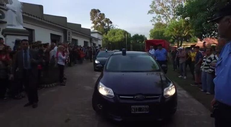 Así llegaba Michetti al acto de asunción de Romero