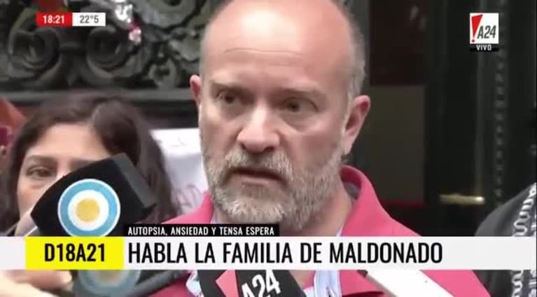 "Es Santiago", confirmó el hermano de Maldonado