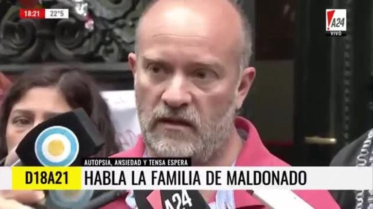 "Es Santiago", confirmó el hermano de Maldonado