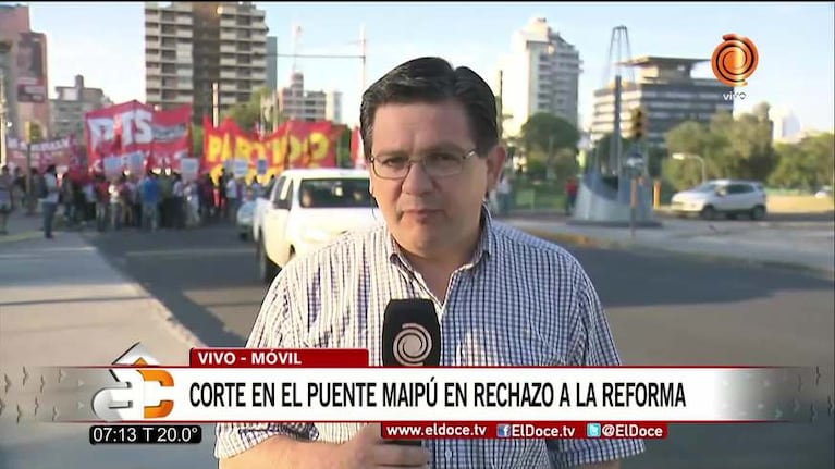 Córdoba: puentes cortados y marchas contra la reforma jubilatoria