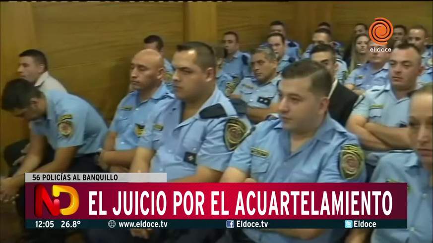 El inicio del juicio por el acuartelamiento policial