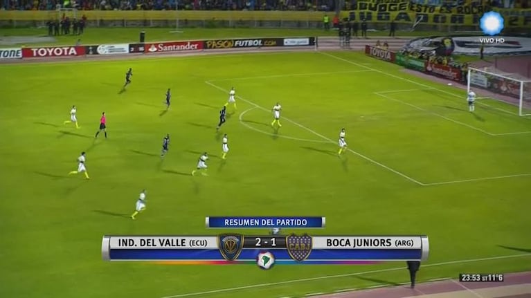 Los goles de Independiente del Valle ante Boca