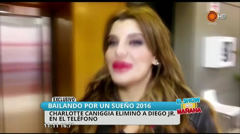 Charlotte Caniggia eliminó a Diego Maradona Jr.