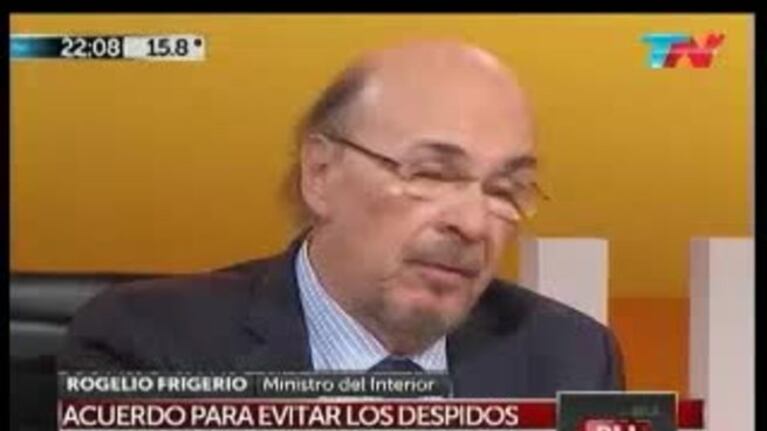 Rogelio Frigerio y la ley antidespidos