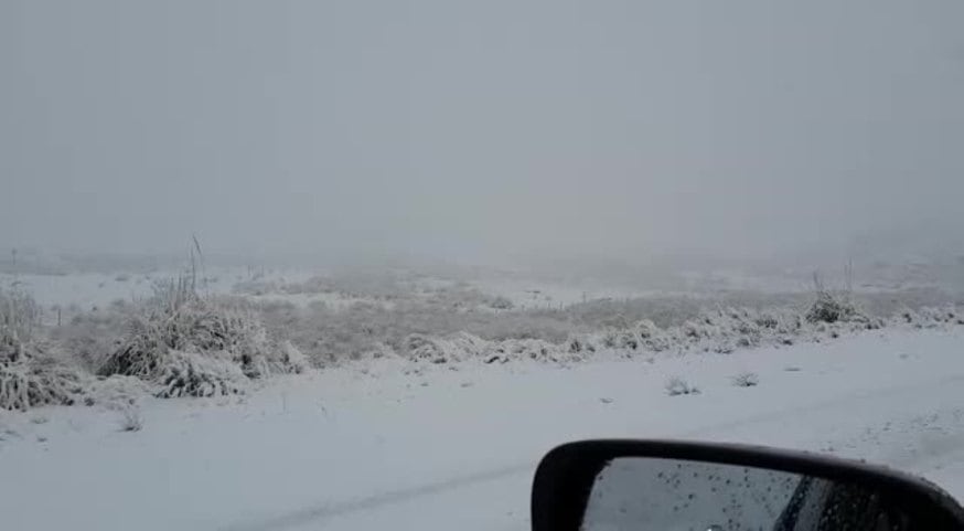 Nieve en las Altas Cumbres en junio