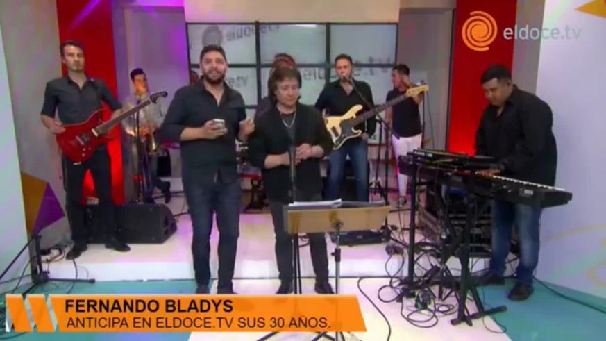 Fernando Bladys cantó sus clásicos en ElDoce.tv