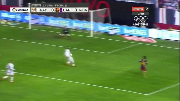 El segundo gol de Messi ante Rayo Vallecano
