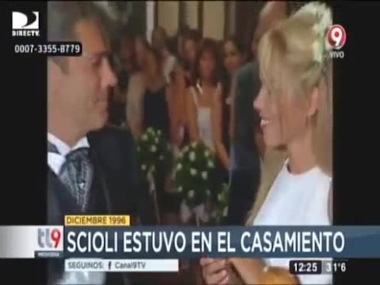 Daniel Scioli en el casamiento de Silvestre y Verónica Vieyra