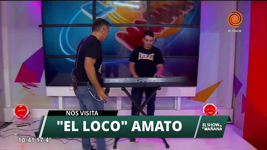 "El Loco" Amato cantó en El Show de la Mañana