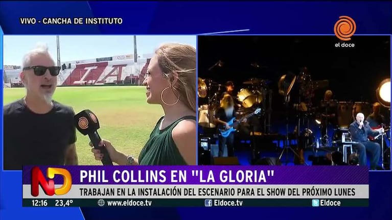 El monumental escenario para Phil Collins