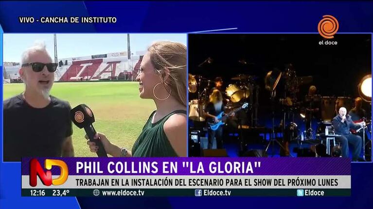 El monumental escenario para Phil Collins