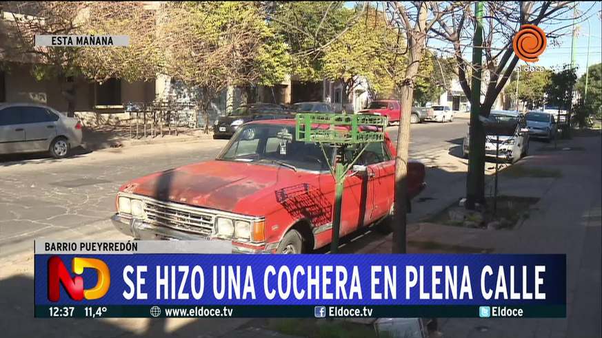 La cochera en plena calle que duró pocos días