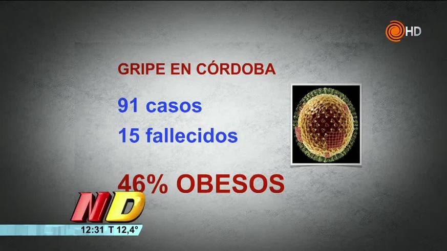 Un alto porcentaje de los fallecidos por Gripe A son obesos