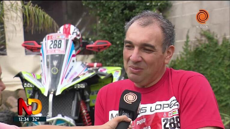 El piloto que bajó 80 kilos para correr el Dakar