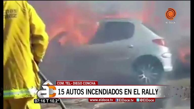 Diego Concha: "Se quemaron 15 autos y 7 motos"