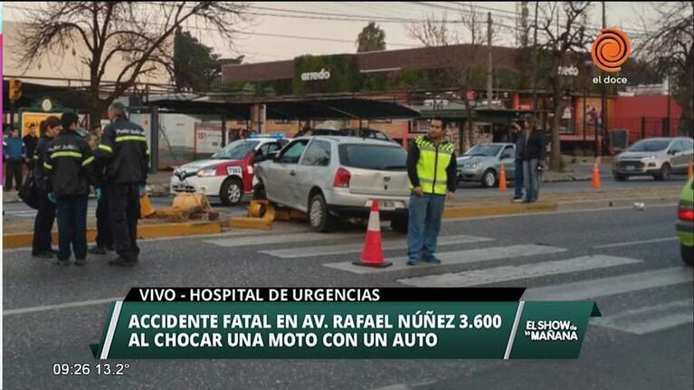 Murió motociclista tras impactante choque