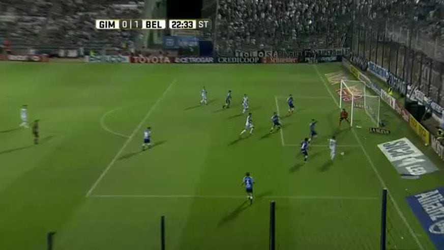 El gol de Suárez para Belgrano ante Gimnasia