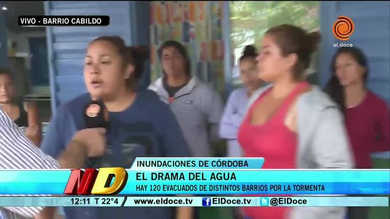Evacuados en barrio Cabildo