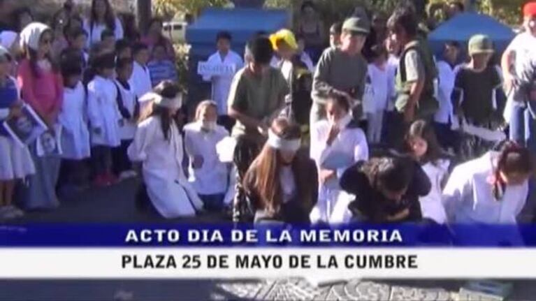 Polémico acto escolar en La Cumbre