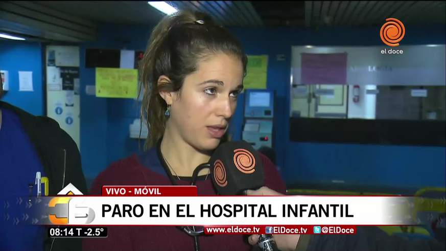 Reclamo de los residentes en el Hospital Infantil